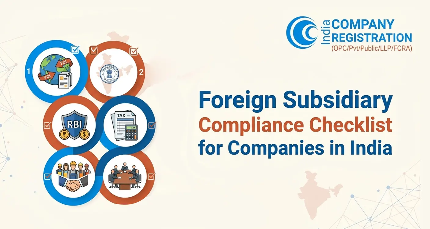 Foreign Subsidiary Compliance Checklist for Companies in India